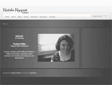 Tablet Screenshot of natalienyquist.com